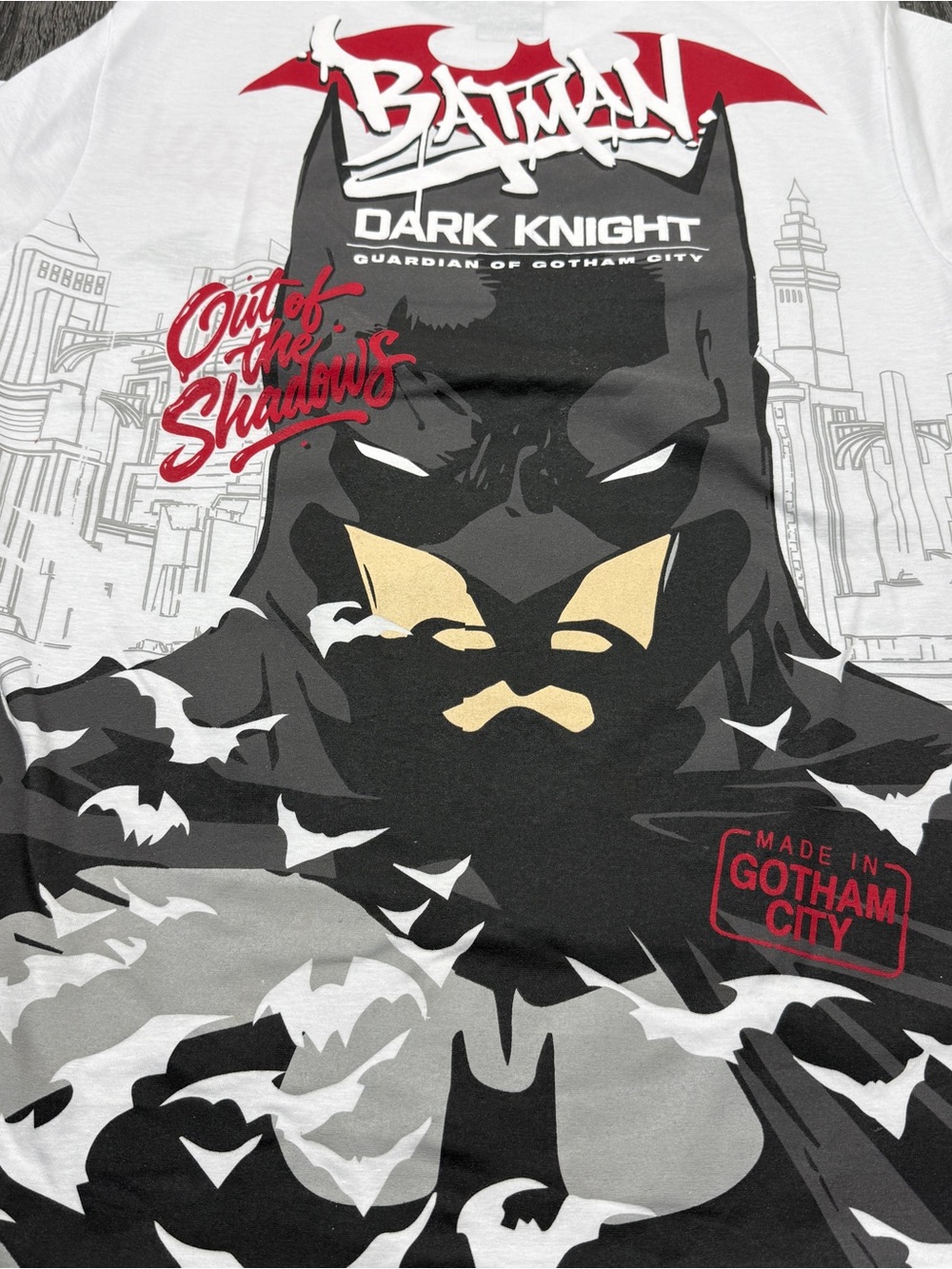 Batman x Southpole White Double Sided T-Shirt NWT Men's Size L